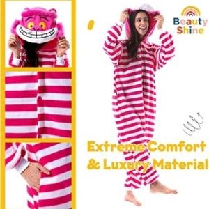 Disney Alice In Wonderland Cheshire Cat Union Costume Size L VGUC